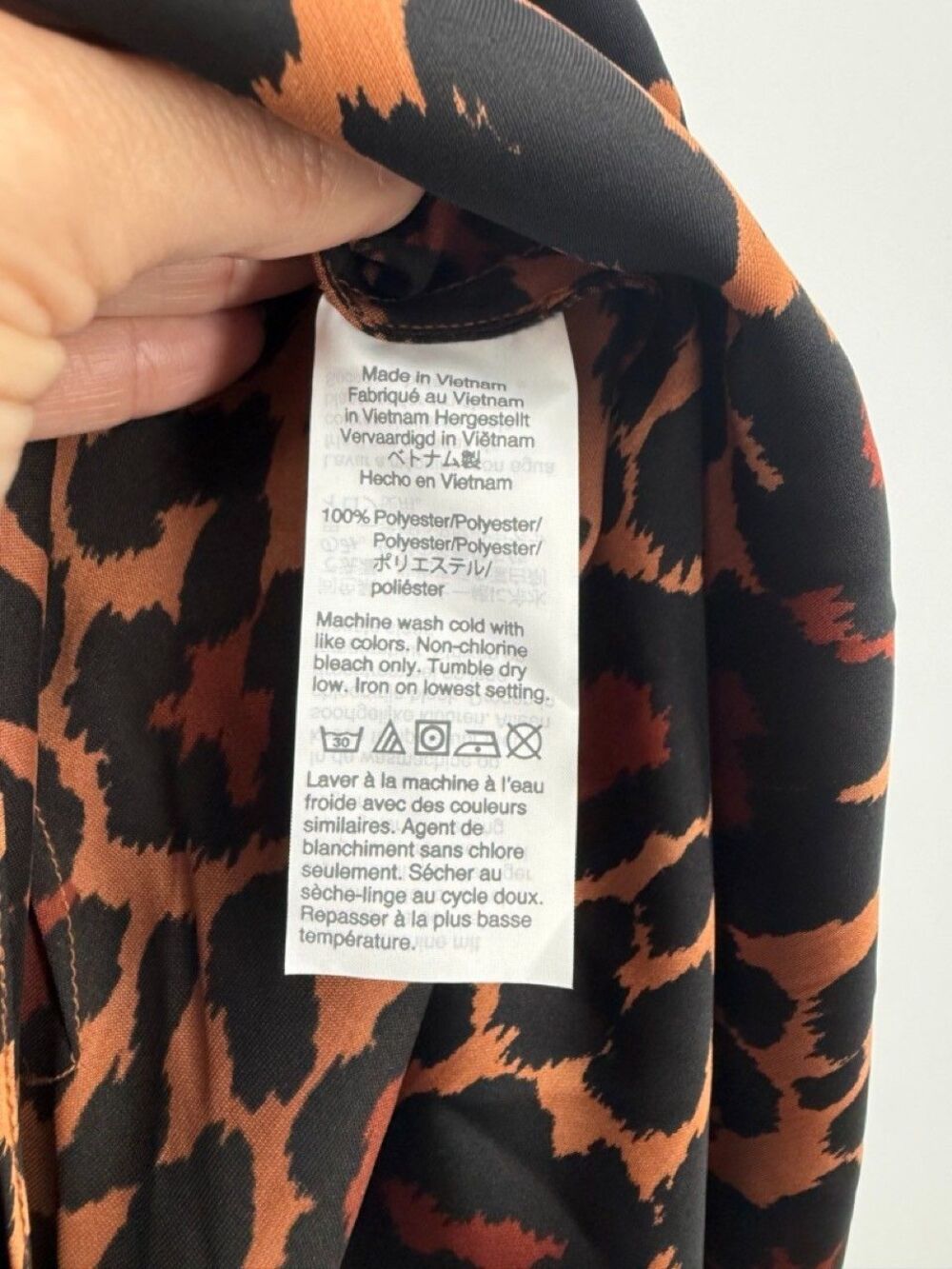 J.Crew AR486 Leopard Pull-On Slip Midi Skirt Womens M Brown Black Fall 2020 - Picture 7 of 11